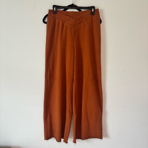 Free People Pants - Womens 1 Free People Out From Under Wide Leg Pants Medium Rust Orange High Rise